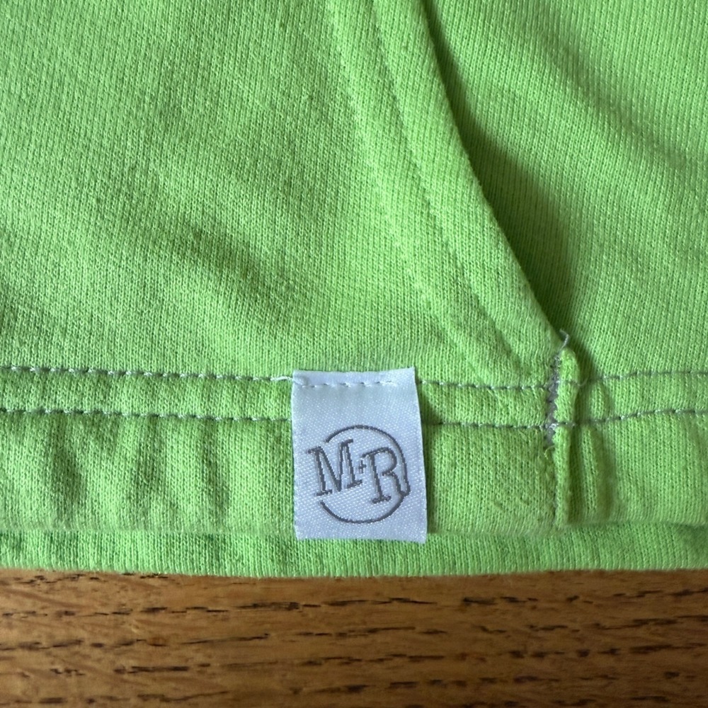 Palm Tree Pasties Sleeveless Crop Hoodie-Neon Green - Marek+Richard sz S - Picture 6 of 8